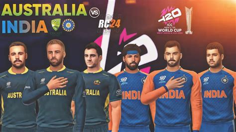 Playing T20 WC 2024 In RC24 AUS Vs IND With Official Jerseys YouTube