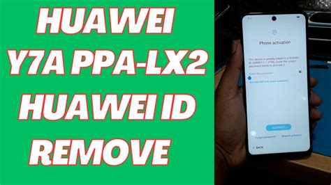 Huawei Y A Ppa Lx Huawei Id Remove Free With Chimera Tool Youtube