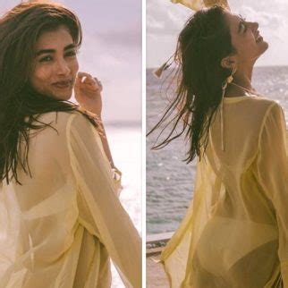 Pooja Hegde Dons A Bikini And See Through Shirt Soaking Up In The Sun During Bangkok Vacation