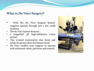 da Vinci surgical system presentation | PPT