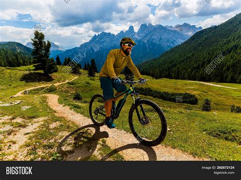 single mountain bike image photo  trial bigstock