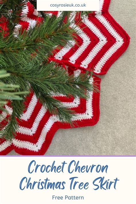 Crochet Christmas Tree Skirt Pattern - Cosy Rosie Crochet