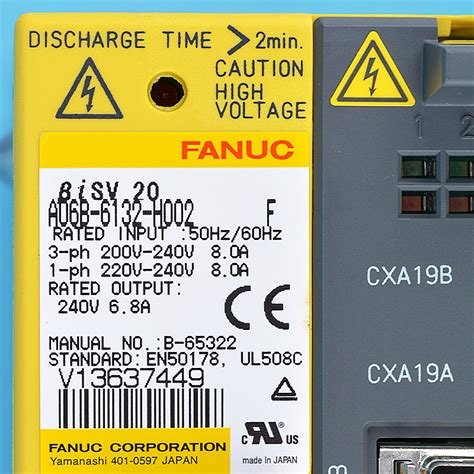 Fanuc Drives A06B 6132 H002 Fanuc BiSV 20 Servo