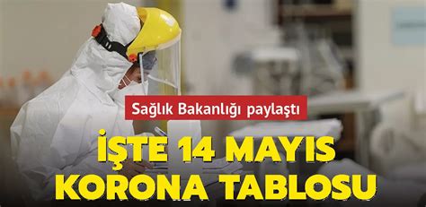 Koronavirüs vaka sayıları açıklandı İşte 14 Mayıs korona tablosu