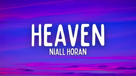 Niall Horan Heaven Lyrics Youtube