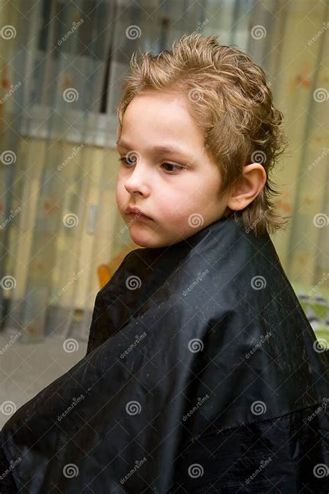 The Boy In The Barber Shop Stock Photo Image Of Little 14147252