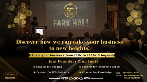 Founders Club India Event Holiday Inn New Delhi Mayur Vihar Noida An