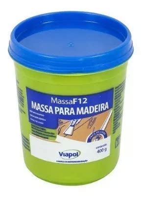 Massa Calafetar Branca F12 Madeira Para Correção Viapol 400g