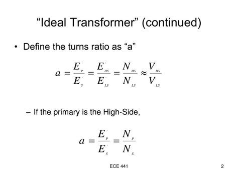 PPT - “Ideal Transformer” PowerPoint Presentation, free download - ID:3217775