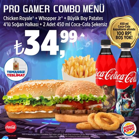 Pro Gamer Combo Menü Kampanyalar Burger King®