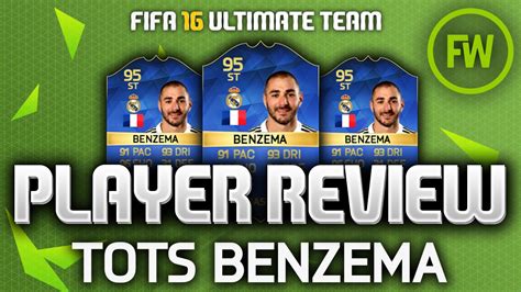 Tots Benzema 95 The Best Striker Player Review Fifa 16 Ultimate