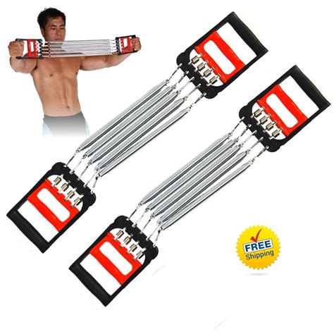 5 Spring Chest Expander Exercise Puller Muscle Stretcher Pull Home Gym