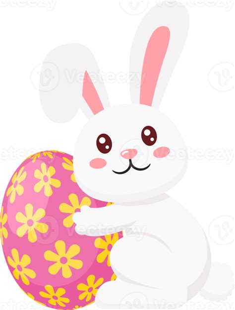 Easter Bunny Rabbit And Eggs 19617177 PNG