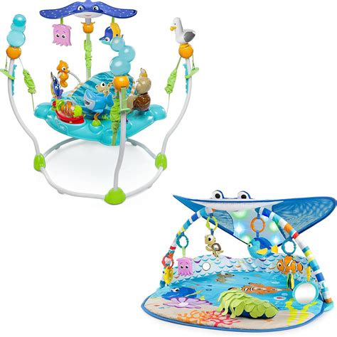 Bright Starts Disney Baby Finding Nemo Mr Ray Ocean Lights And Music Gym