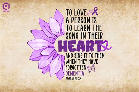 Purple Flower Heart Dementia By ChippoaDesign | TheHungryJPEG.com