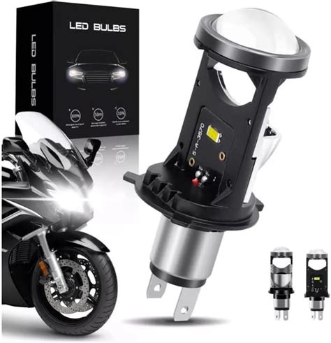 Luces Antiniebla LED Para MotocicletaFaros Led H4 Tipo Lupa Para Moto