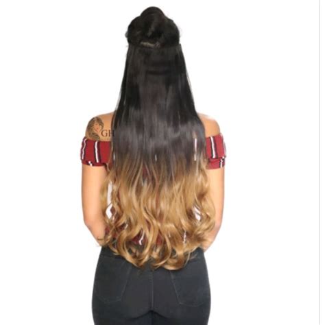 Mega Hair Tic Tac Morena Iluminada Ondulado Cm Preto Cobre