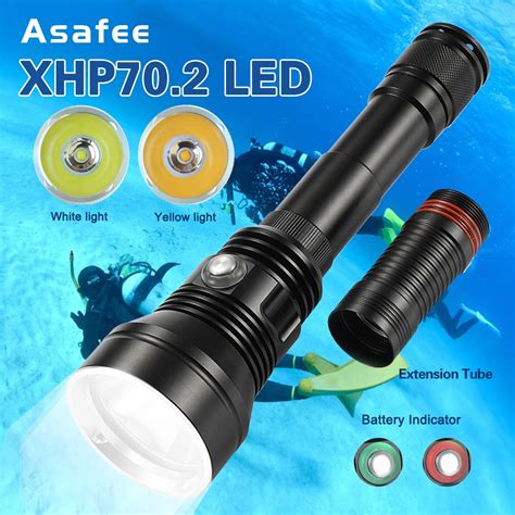 Asafee A Lm Professional Led Diving Flashlight Xhp White