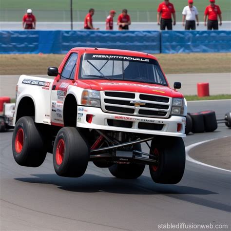Truck Resisted By Small Weight Stable Diffusion Online