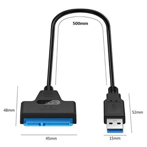 Cable Adaptador De Disco Duro Usb 3 0 A 2 5 Sata Iii Convertidor