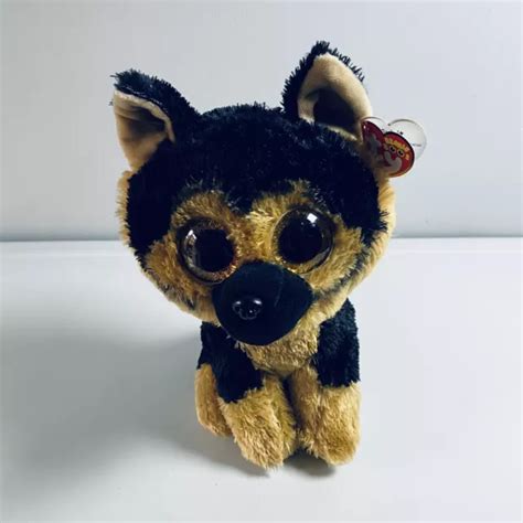 Ty Beanie Boos Dog Soft Toy Plush With Tag Black Brown Spirit Birthday