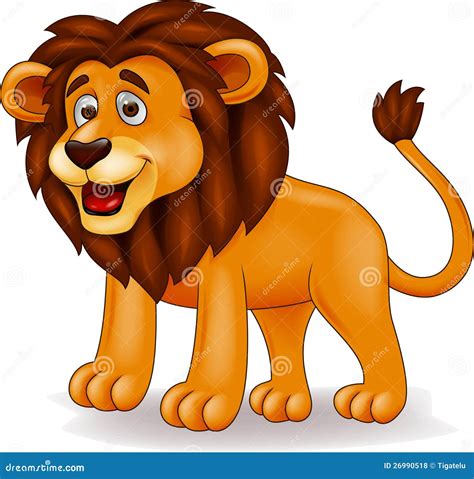 Lion cartoon stock vector. Image of africa, illustration - 26990518