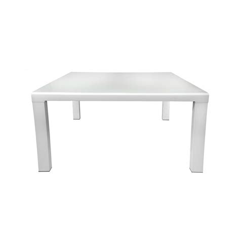 Meubletmoi Table extensible 120 à 230 cm plateau verre blanc MILKA