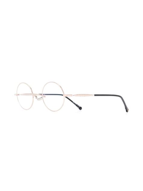 Matsuda Round Frame Optical Glasses Gold Farfetch