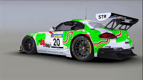 BMW Z4 GT3 3D Model Blender 3D Cycles YouTube