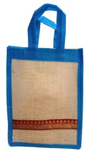 Loop Blue Printed Jute Shopping Bag Size 10 X 24 Inch At Best Price