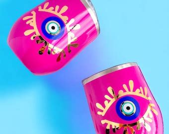 Evil Eye Design Amida By Zaa Personalized Tumbler With Your Etsy