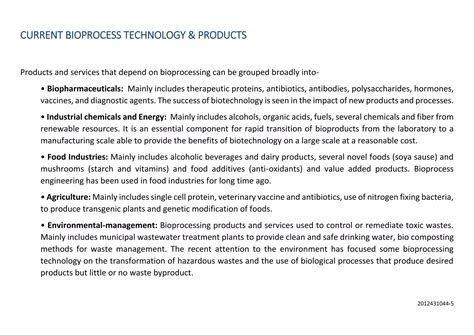 Introduction To Bioprocess Engineering Ppt