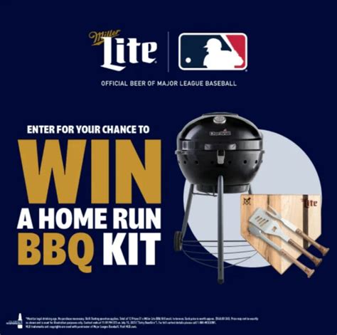 Miller Lite Home Run Bbq Kit Contest Enter Your Pin And Win Bbq