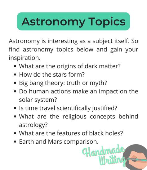 Astronomy Topics Topics For Research Research Writing Essay Writing