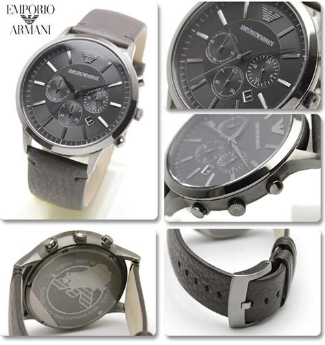 Emporio Armani Brown Leather Strap Mens Watch Ar2462 723763186124 Ebay