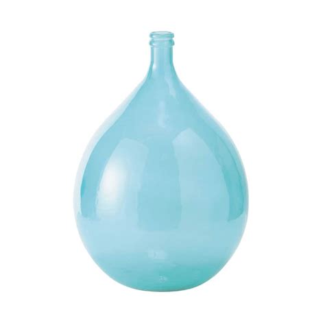 Vase Dame Jeanne En Verre Bleu H 56 Cm SKADI Maisons Du Monde