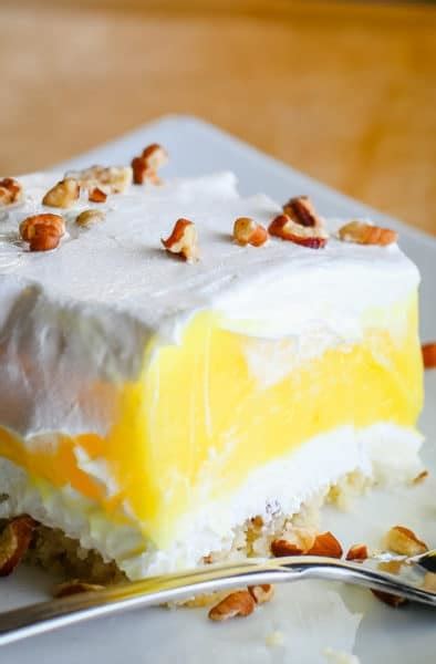 Lemon Lush Recipe Easy Cold Lemon Dessert