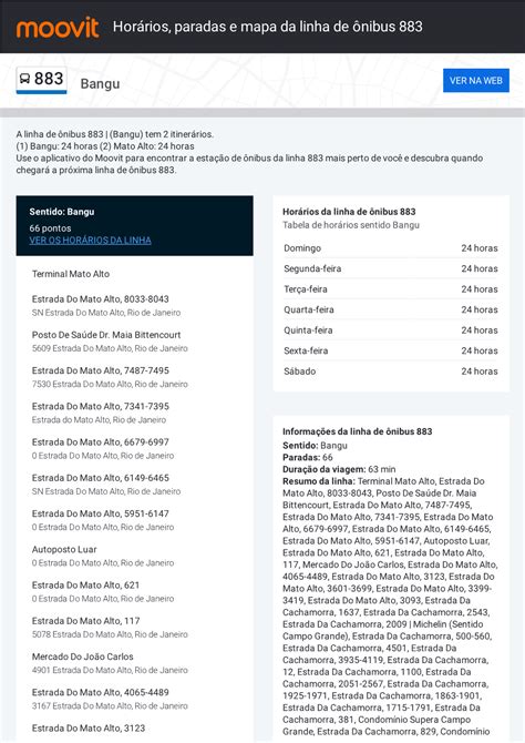 Horários Paradas E Mapa Da Linha De Ônibus 883 DocsLib