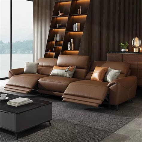 Benson Electic Recliner Leather Sofa Home Atelier