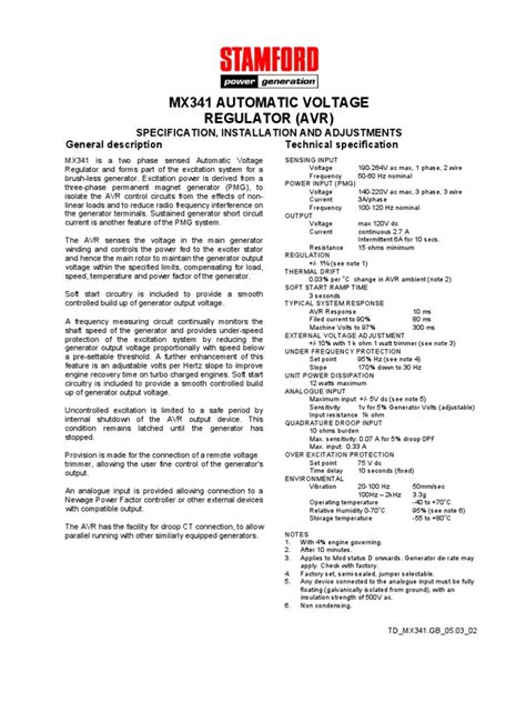 AVR mx341 | PDF | Rectifier | Amplifier
