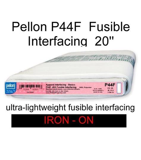 Pellon P44f No Sew Lite Fusible Adhesive By The Yard For T Etsy