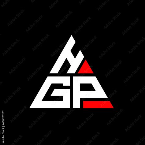 Hgp Triangle Letter Logo Design With Triangle Shape Hgp Triangle Logo