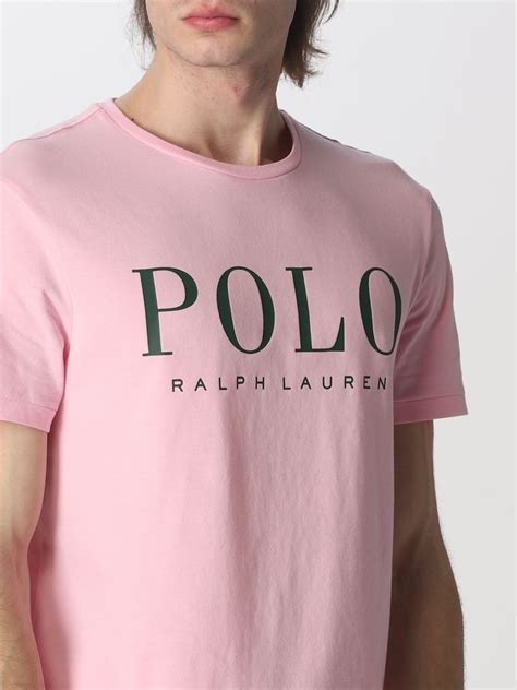 Polo Ralph Lauren Cotton T Shirt With Logo Pink Polo Ralph Lauren
