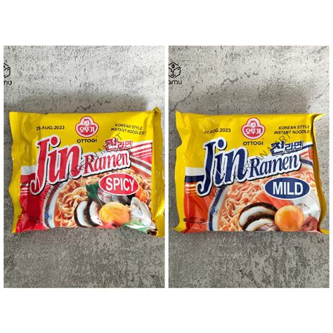 Jual Ottogi Jin Ramyeon Hot Spicy Gr Jin Ramyeon Mild Gr