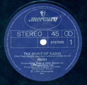 Rush - The Spirit Of Radio (1980, Vinyl) | Discogs