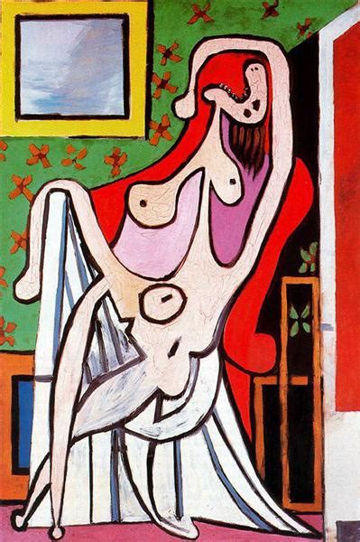 Large Nude In Red Armchair 1929 Pablo Picasso WikiArt Org