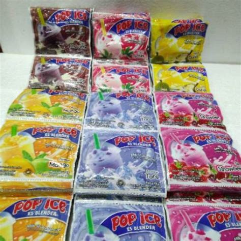 Jual Serbuk Minuman Pop Ice Sachet All Varian Isi 10 Indonesiashopee