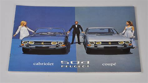 Peugeot 504 Cabriolet Coupé catalogue sales brochure prospekt by