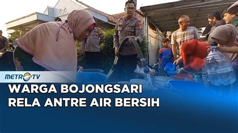 Polsek Bojongsari Bagi Bagi Air Bersih Ke Warga Youtube