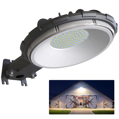 LED Barn Light, deerdance Dusk to Dawn Outdoor Lighting with 80W 10000LM 5000K Daylight, IP65 ...